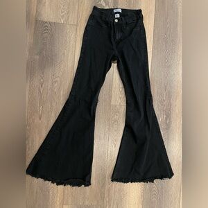 Judy Blue Black Flare Wide Leg Jeans